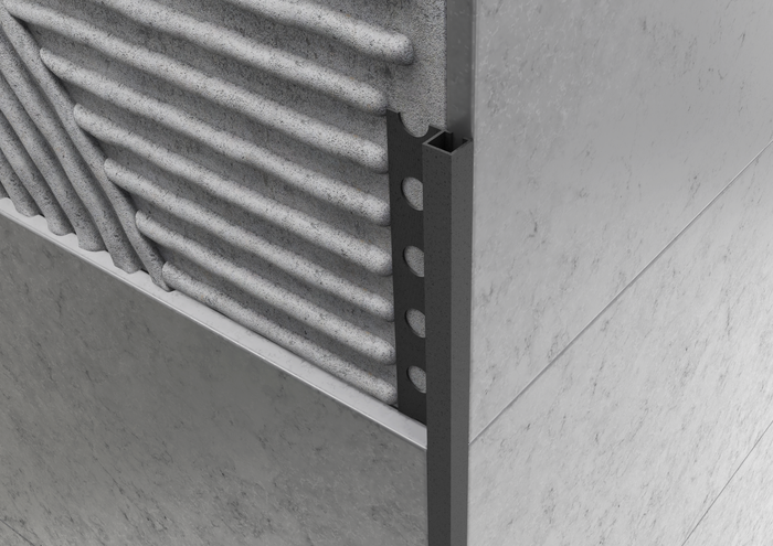 Profilo quadro in ALLUMINIO - Finitura Sabbia Antracite. Barra 2.5 M Spessore: 10 mm, FINITURA: Sabbia Antracite