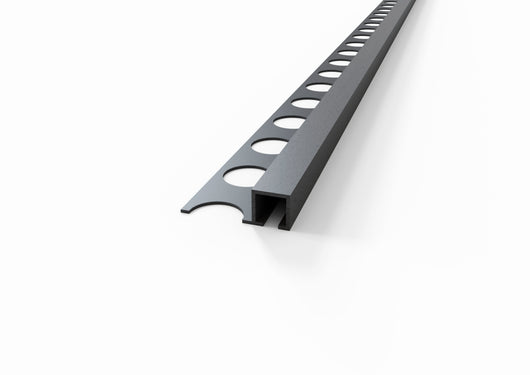 Profilo quadro in ALLUMINIO - Finitura Sabbia Antracite. Barra 2.5 M Spessore: 10 mm, FINITURA: Sabbia Antracite