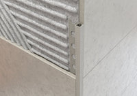 Profilo quadro in ALLUMINIO - Finitura Sabbia Avorio. Barra 2.5 M Spessore: 10 mm, FINITURA: Sabbia avorio