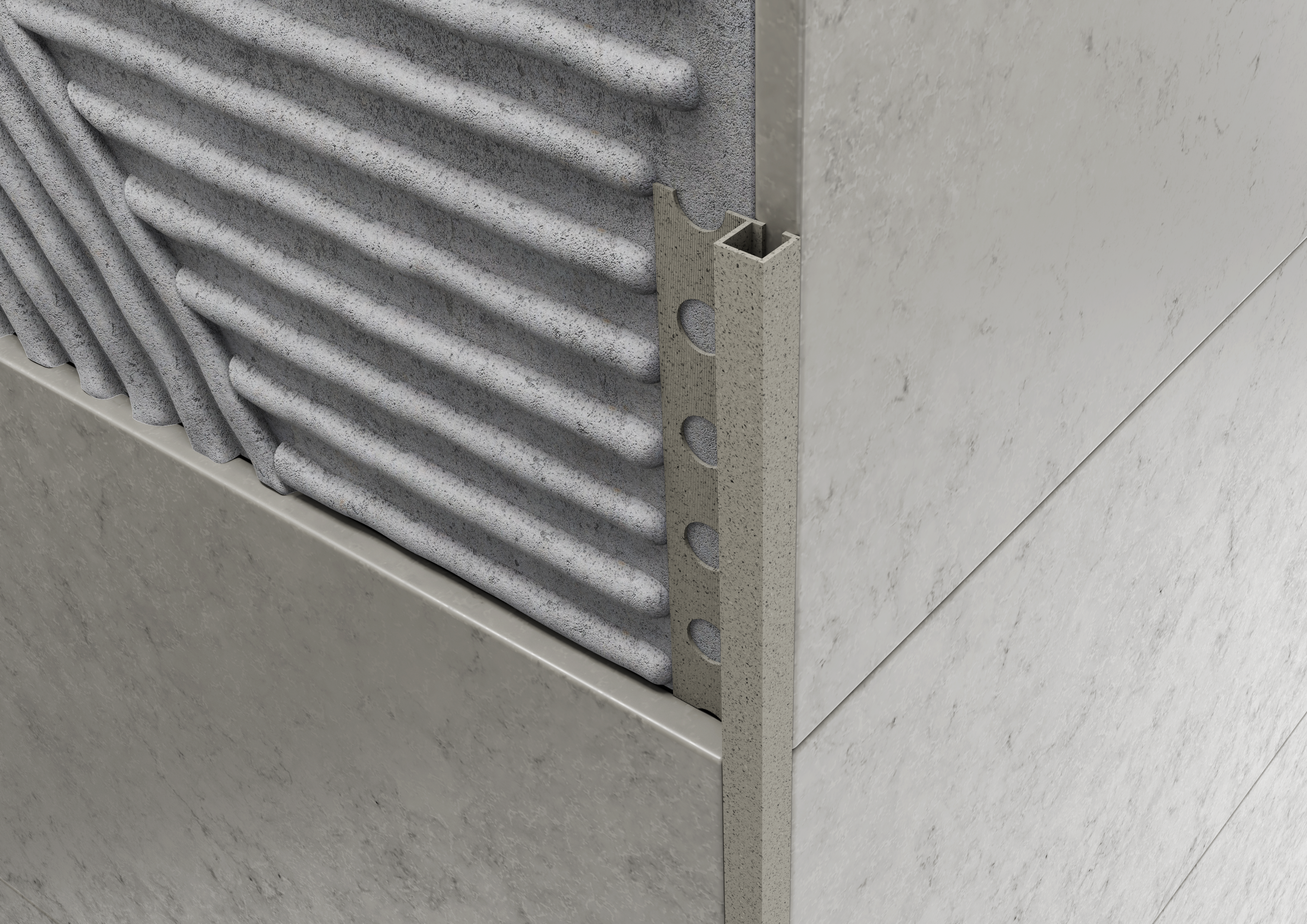 Profilo quadro in ALLUMINIO - Finitura Sabbia Fango. Barra 2.5 M FINITURA: Sabbia fango, Spessore: 10 mm