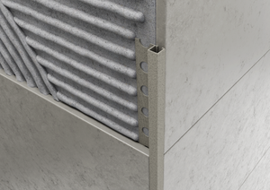 Profilo quadro in ALLUMINIO - Finitura Sabbia Fango. Barra 2.5 M FINITURA: Sabbia fango, Spessore: 10 mm