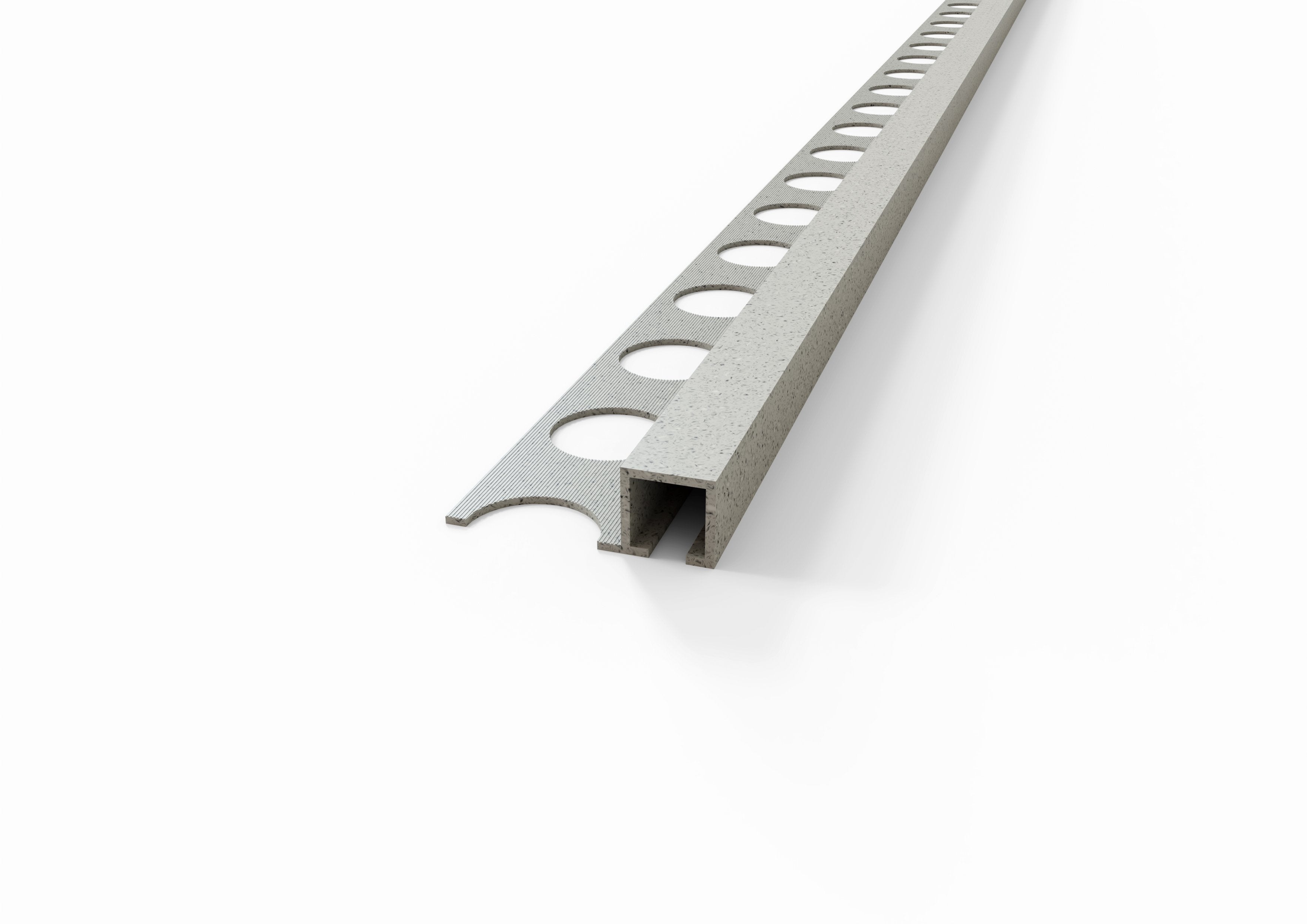 Profilo quadro in ALLUMINIO - Finitura Sabbia Fango. Barra 2.5 M FINITURA: Sabbia fango, Spessore: 12 mm