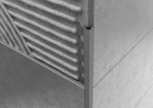 Profilo quadro in ALLUMINIO - Finitura Sabbia Grigio Perla. Barra 2.5 M FINITURA: Sabbia grigio perla, Spessore: 10 mm