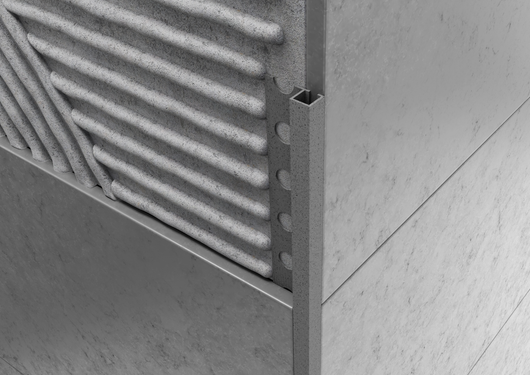 Profilo quadro in ALLUMINIO - Finitura Sabbia Grigio Perla. Barra 2.5 M FINITURA: Sabbia grigio perla, Spessore: 10 mm