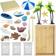 Mini Set di Giardino Zen con Borsa da Servizio - Decorazione da Scrivania Rilassante