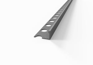 Profilo terminale e delimitazione in ALLUMINIO - Finitura Sabbia. Barra 2.5 m FINITURA: Sabbia grigio perla, Spessore: 12 mm