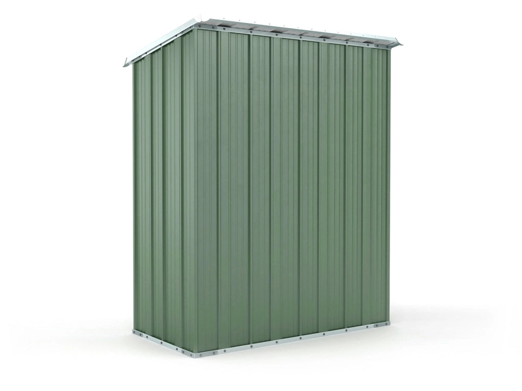 Box per esterno casetta da giardino in lamiera di acciaio 155x100cm x h 192cm - 50kg - 1,55mq - VERDE