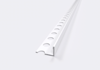 Profilo Terminale e Delimitazione in ALLUMINIO Bianco. Barra 2.5 m Misura: 12 MM, FINITURA: Bianco Lucido