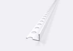 Profilo Terminale e Delimitazione in ALLUMINIO Bianco. Barra 2.5 m Misura: 12 MM, FINITURA: Bianco Lucido