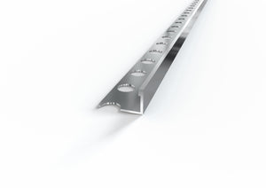 Profilo Terminale e Delimitazione in ALLUMINIO per Piastrelle. Barra 2.5 M MISURA H: mm 12, FINITURA: Alluminio lucido