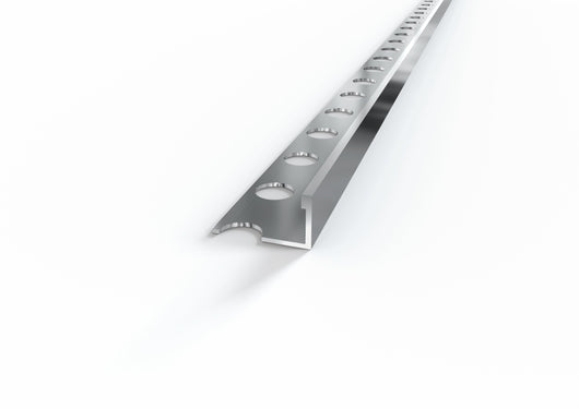 Profilo Terminale e Delimitazione in ALLUMINIO per Piastrelle. Barra 2.5 M MISURA H: mm 12, FINITURA: Alluminio lucido