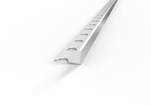 Profilo Terminale e Delimitazione in ALLUMINIO per Piastrelle. Barra 2.5 M MISURA H: mm 10, FINITURA: Alluminio opaco