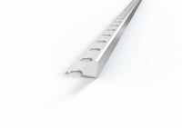 Profilo Terminale e Delimitazione in ALLUMINIO per Piastrelle. Barra 2.5 M MISURA H: mm 12, FINITURA: Alluminio opaco