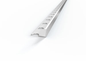 Profilo Terminale e Delimitazione in ALLUMINIO per Piastrelle. Barra 2.5 M MISURA H: mm 12, FINITURA: Alluminio opaco