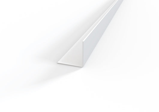 Profilo paraspigolo angolare in PVC bianco. Barra 2.6 m ARTICOLO: Profilo-Paraspigolo angolare in pvc bianco 22x22 barra  2.6 m