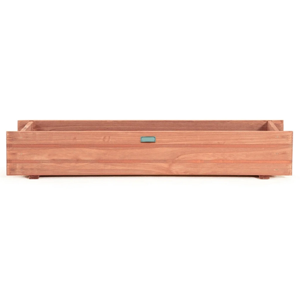Fioriera/vaso rettangolare 91,5 x 18 x 16 cm facile da pulire stile moderno legno di abete marrone 20_0020796