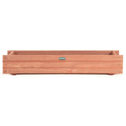 Fioriera/vaso rettangolare 91,5 x 18 x 16 cm facile da pulire stile moderno legno di abete marrone 20_0020796