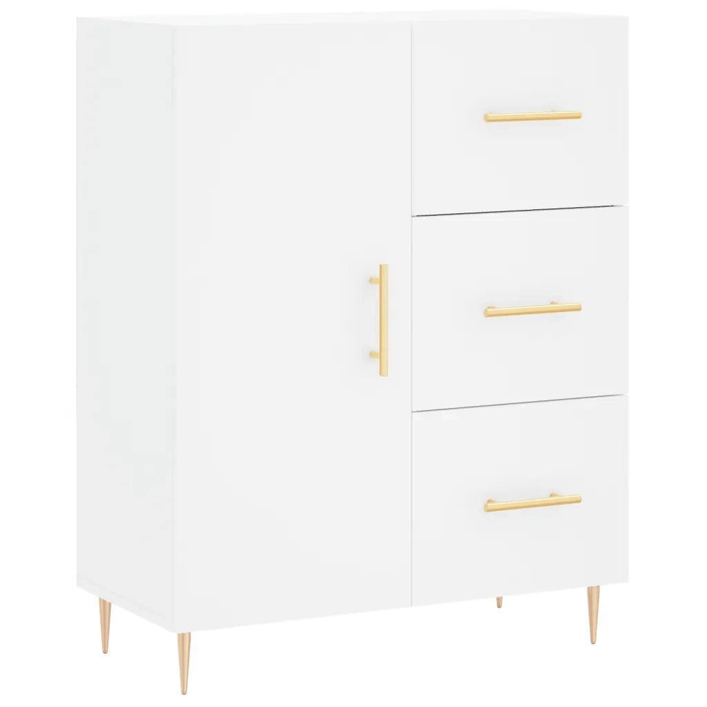 Credenza Bianca 69,5x34x180 cm in Legno Multistrato 3195891