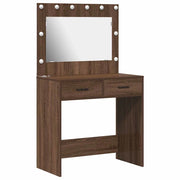 Toeletta | Tavolo da Trucco con cassetto Rovere Marrone 78,5 x 41 x 135 cm