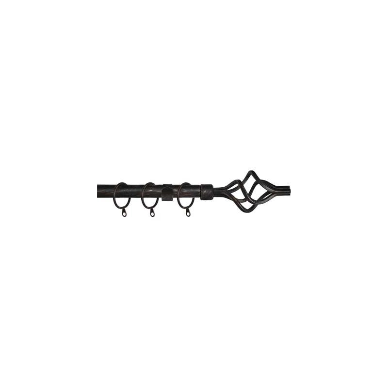 SCORRITENDA A STRAPPO 'TWIST' 120/210 cm - Nero/Oro