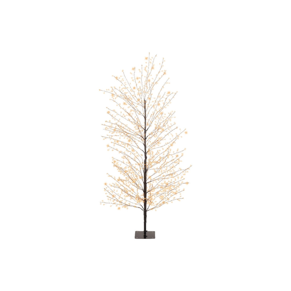 Albero nero c/micro led bianco caldo d60x150cm OUT