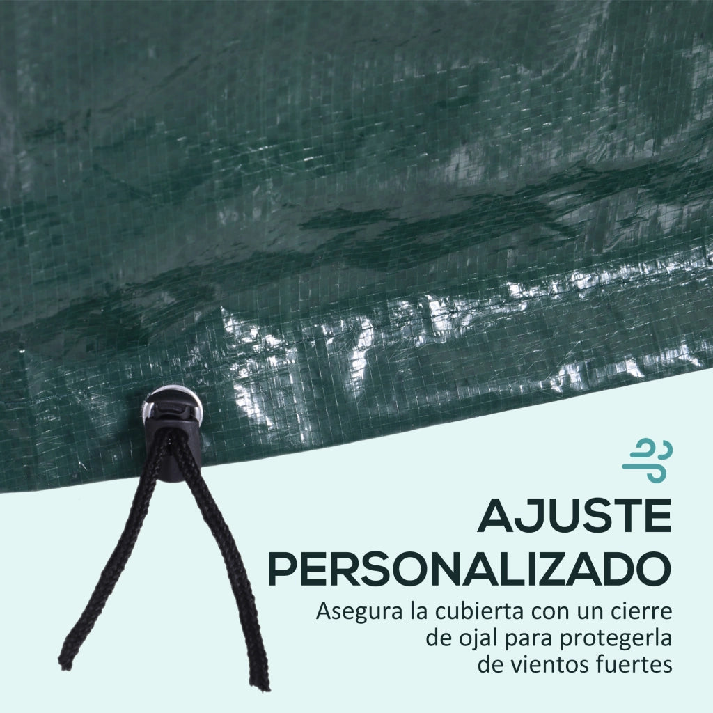 Funda Protectora per Mobili da Giardino ¨C Zephmum ¨C Verde 235x190x90 cm