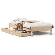 Letto singolo | Letto per adulti | Letto senza Materasso 75x190 cm in Legno Massello Pino