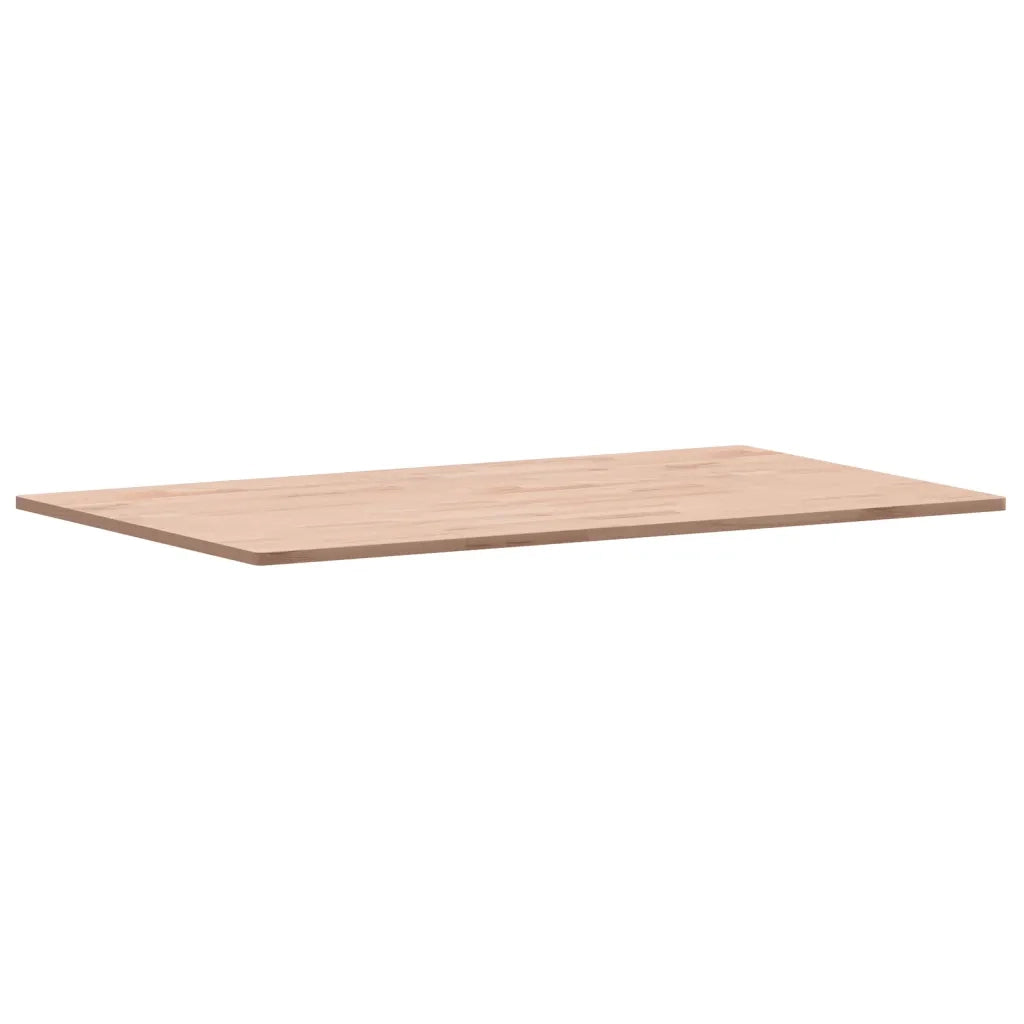Piano Tavolo | Superficie Tavolo | Piano Scrivania 100x60x1,5cm Rettangolare Legno Massello Faggio