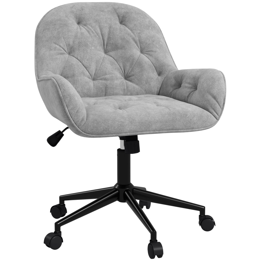 Sedia da ufficio ¨C Xylo ¨C tessuto effetto velluto grigio, altezza regolabile
