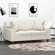 Cuscini Decorativi 2pz Crema 40x40 cm in Similpelle 349480