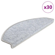 Tappetini per Scale 30 pz Grigio Chiaro 65x24x4 cm