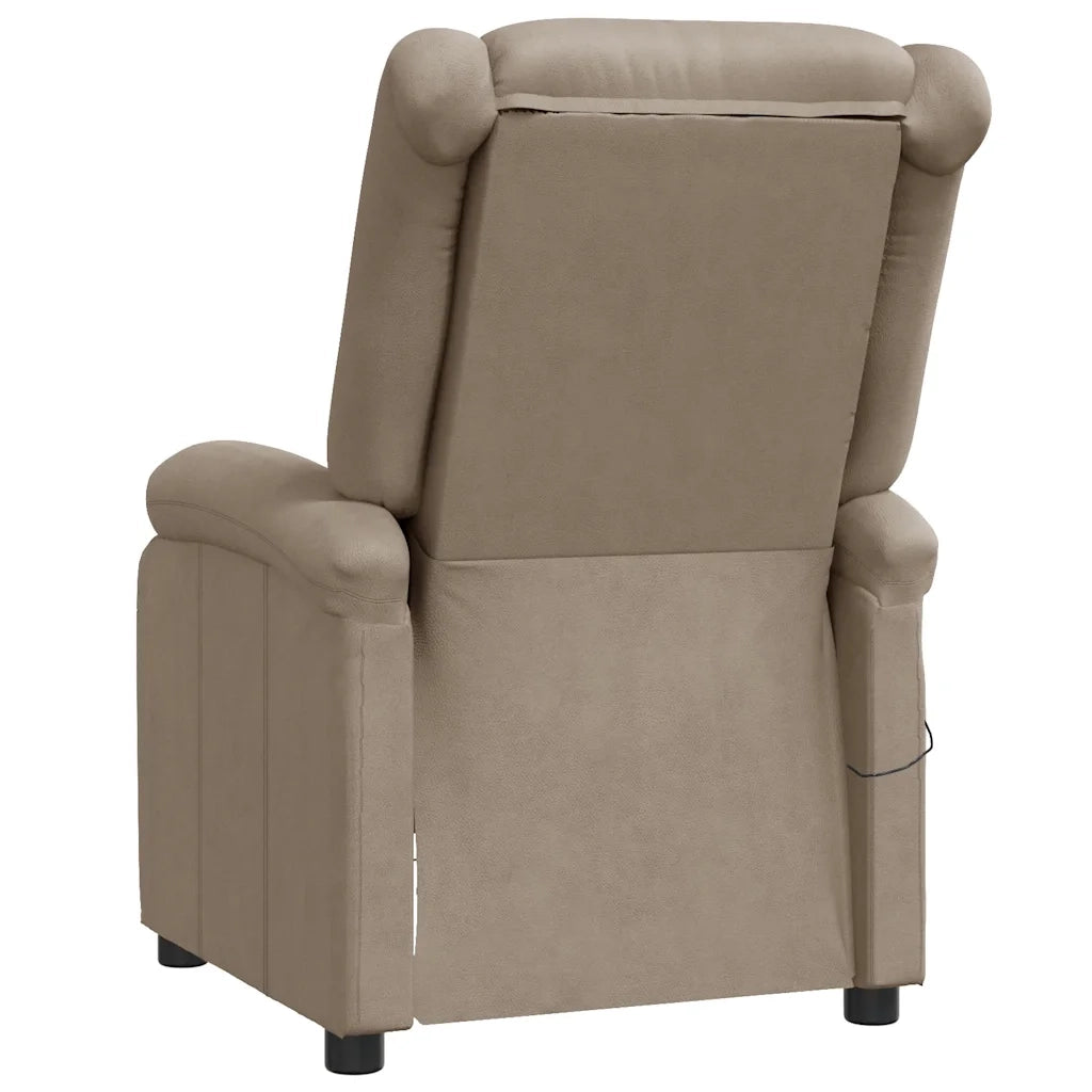 Poltrona | Sedia Relax Reclinabile Cappuccino in Similpelle