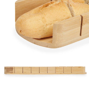 Tagliere per il Pane in Legno di Bambù 50cm Taglia Fette Precise Raccogli Briciole