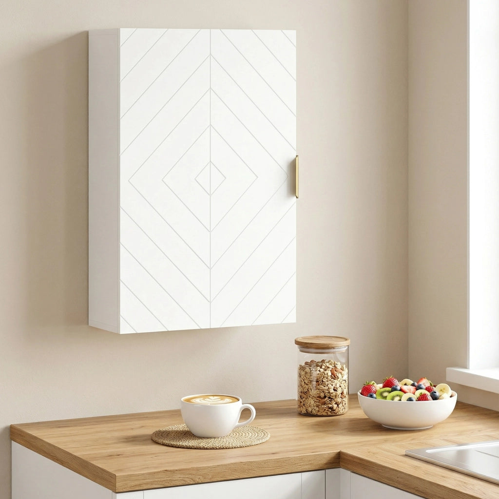 Mobile Bagno Sospeso ¨C zephmum ¨C Bianco 40x15x60 cm