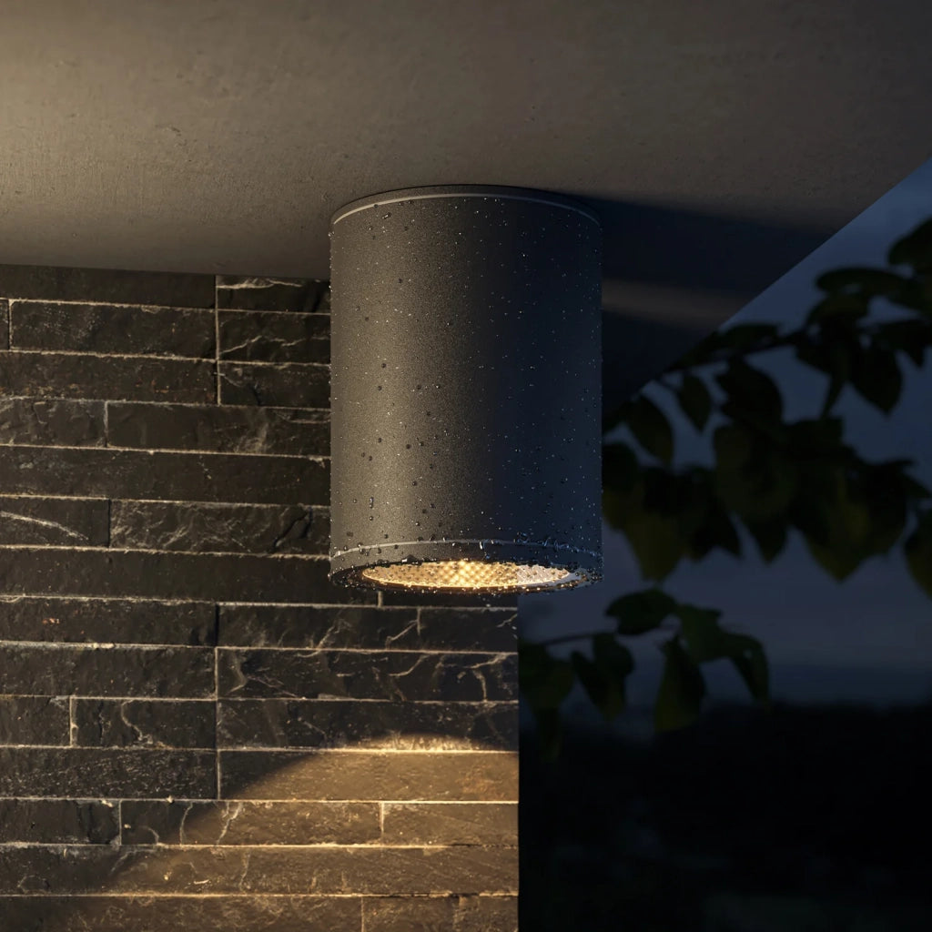 Plafoniera Da Esterno Moderno Bar Led Integrato 7W Metallo Grigio Ip65