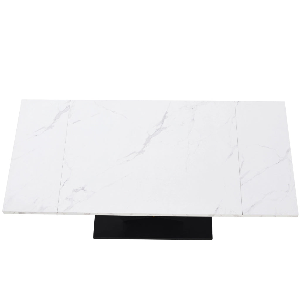 Tavolo da Pranzo Allungabile Salvaspazio ¨C MINIMAL ¨C Piano Bianco 99-159x75 cm