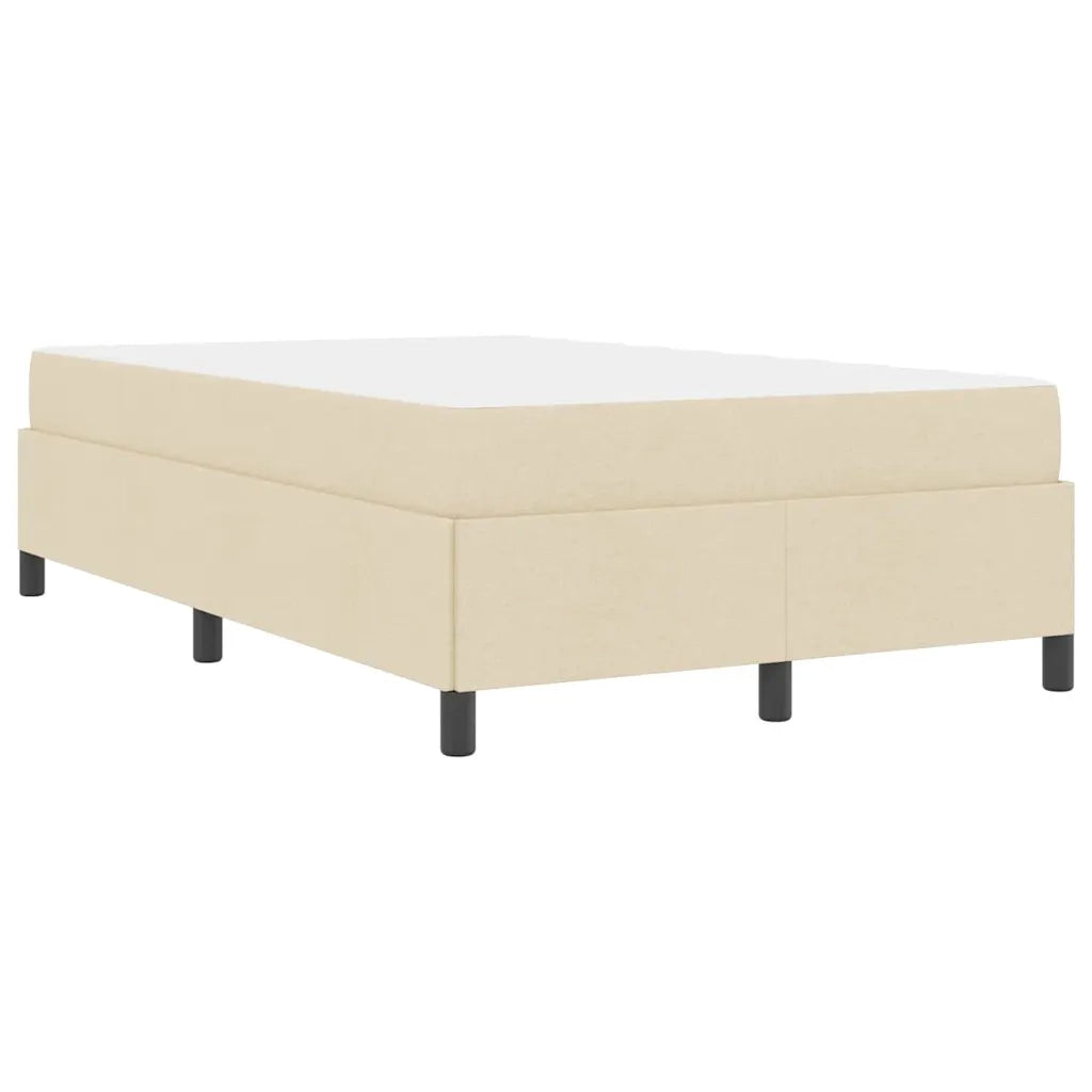vidaXL Letto a molle Crema e Nero 120 x 200 cm