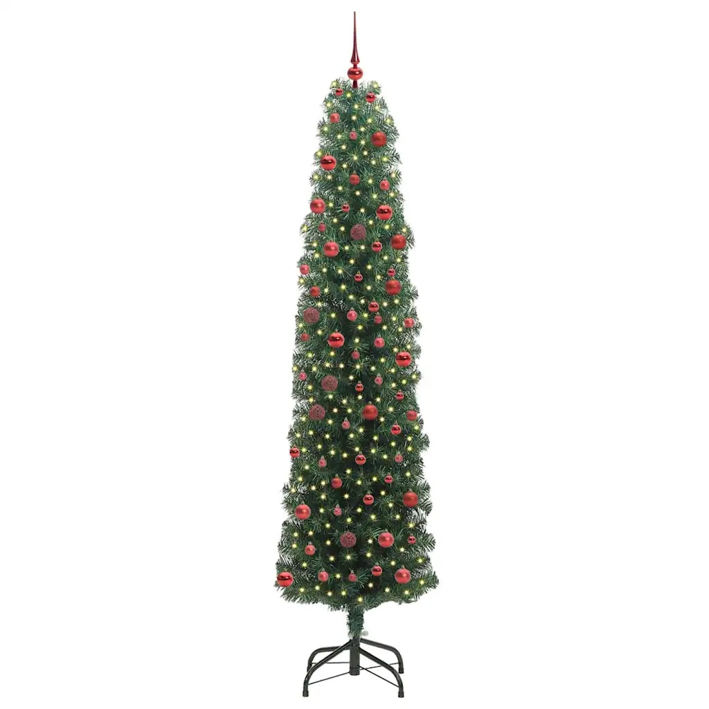 Albero di Natale artificiale con 300 LED Verde 210 cm 3394956