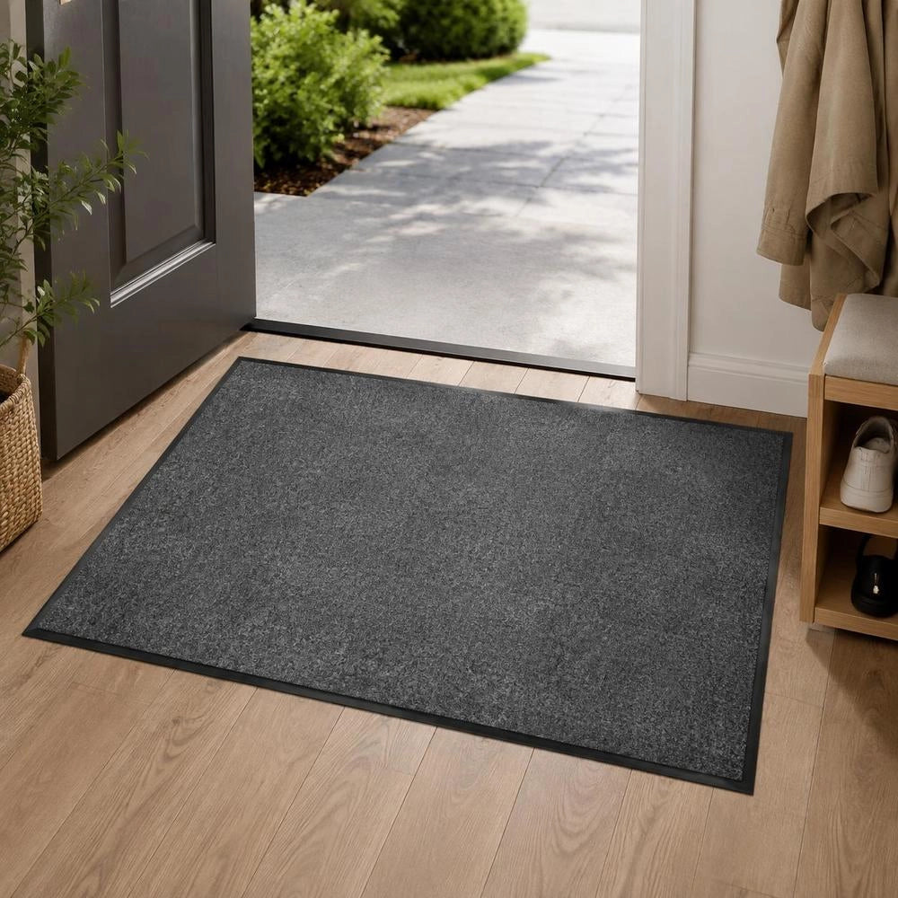 Washable Doormat, Anthracite, 90x150 Cm