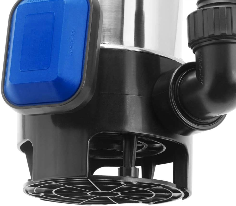 MONZANA® Pompa Sommergibile da Immersione 11.500 l/h 650 W Multiadattatore Pompe Drenaggio Acque Chiare e Scure Giardino