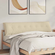 Cuscino per Schiena Crema 200 x 19 x 50 cm Tessuto