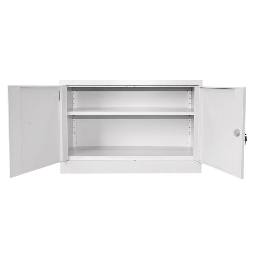Armadio metallico con 2 ante e 1 ripiano – 900×600×400 mm, grigio Breckner Germany