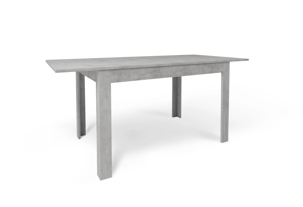 Tavolo Allungabile 120/170x80x75 cm Cemento e Cemento