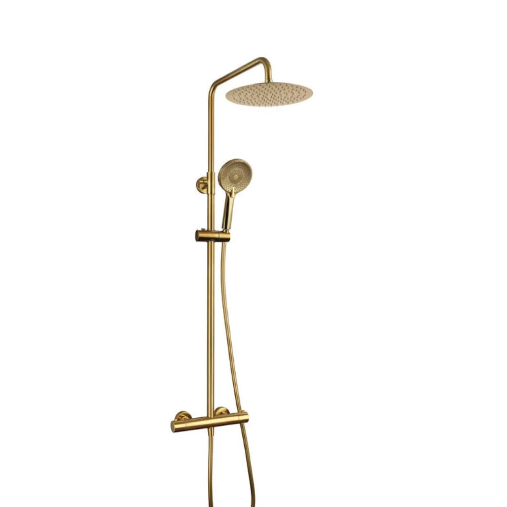 Colonna doccia termostatica ROUND ELITE - oro