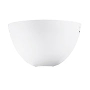 Applique da parete serie Kawa 36cm - Lampada in vetro bianco satinato e metallo con attacco E27 per LED - RossiNi Group