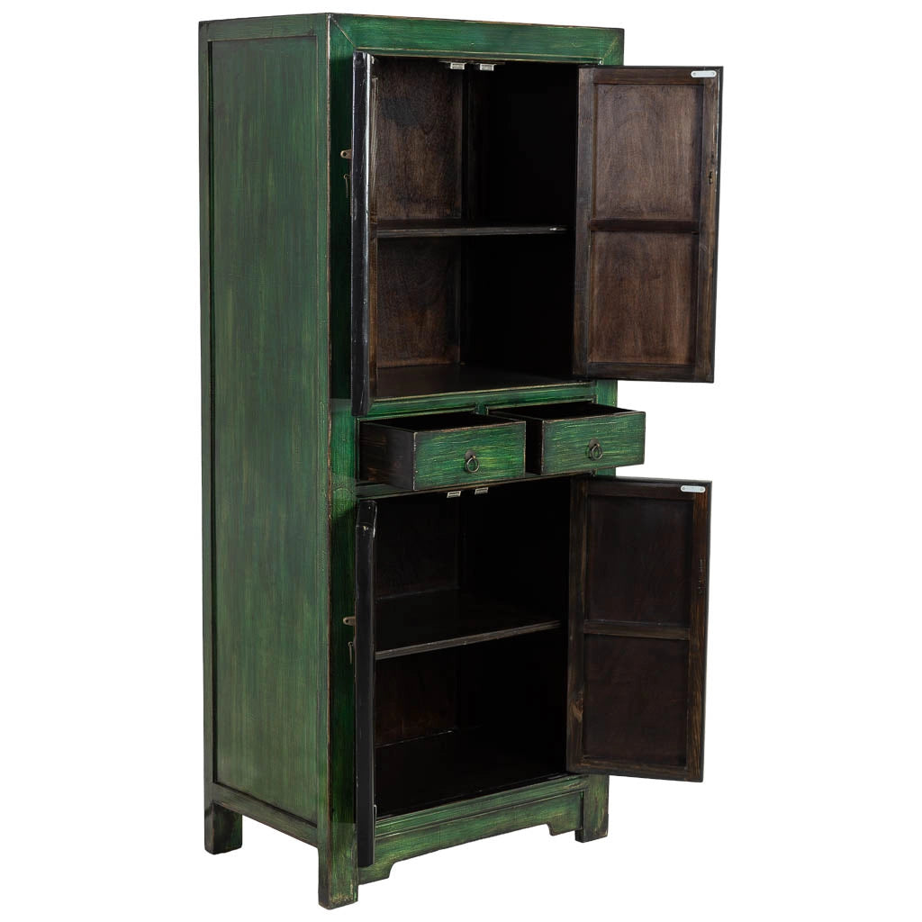Armadio in legno verde 80x48x184h cm