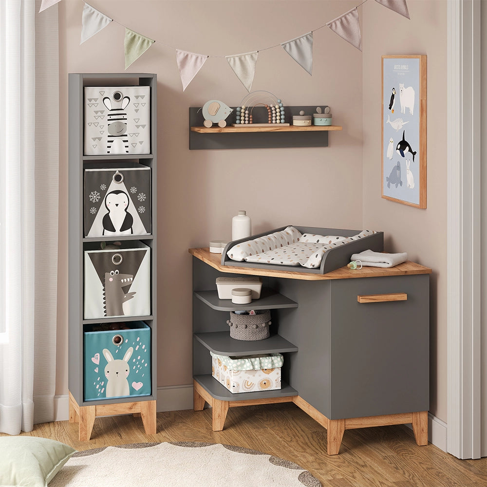 Vitalispa Fasciatoio Grigio/Artisan 85 x 85.2 cm con porta
