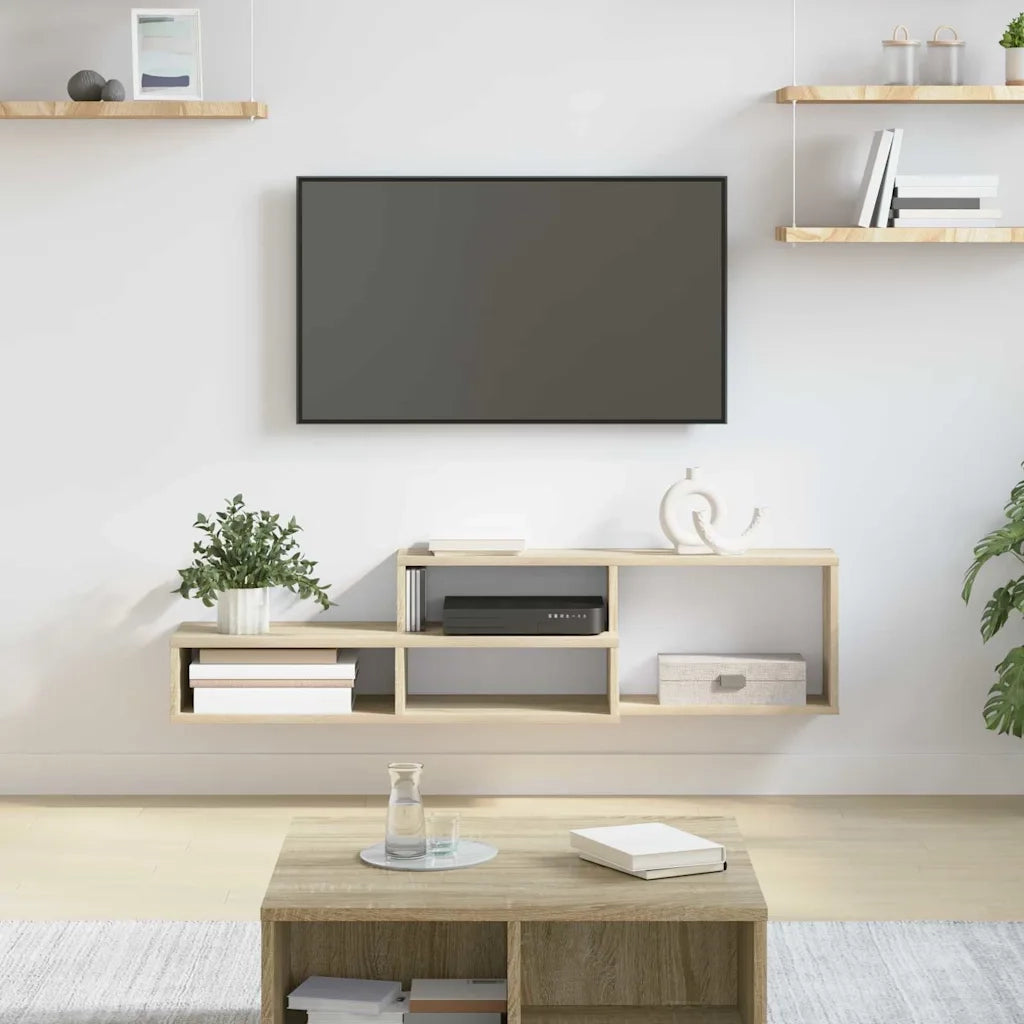 SupportoperTVaparete 120x25x28,5cm Legno multistrato