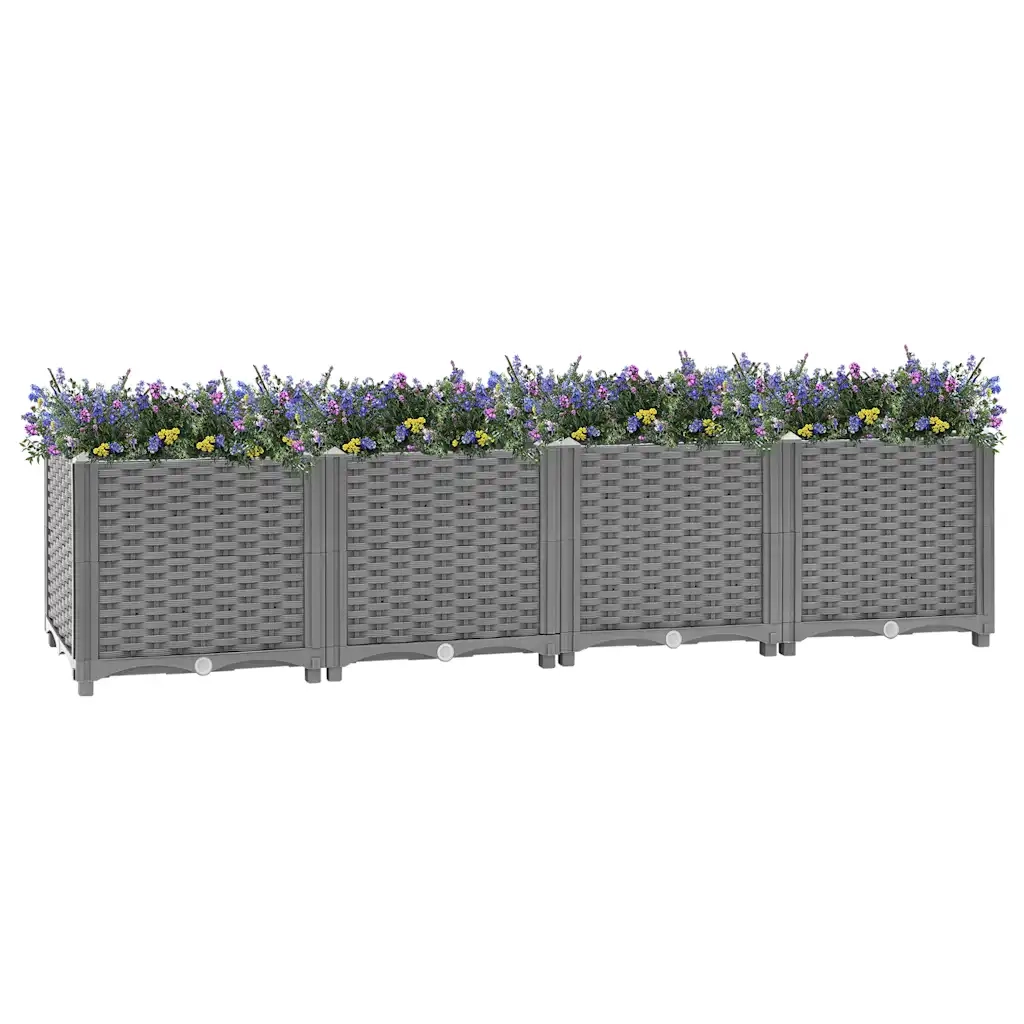 Fioriera Rialzata 160x40x38 cm in Polipropilene 153296