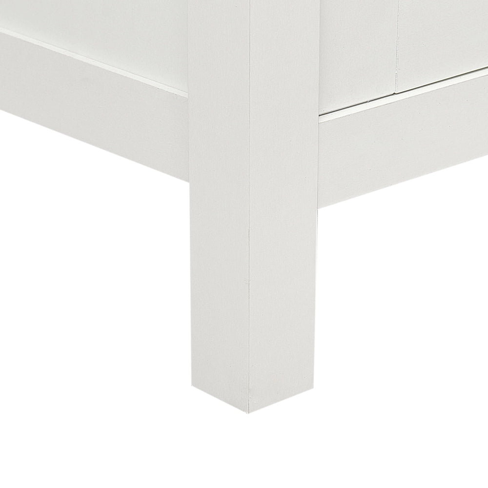 Credenza minimalista con 2 cassetti 3 ante in legno naturale e bianco Soggiorno camera da letto